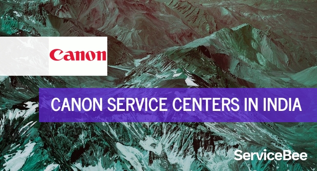 Canon service centers in India.
