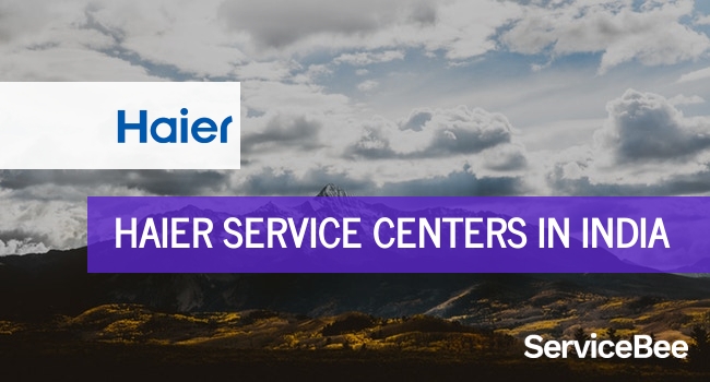 Haier service centers in India.